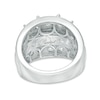 Thumbnail Image 3 of Previously Owned - 4 CT. T.W. Princess-Cut Diamond Past Present Future® Multi-Row Engagement Ring in 14K White Gold