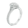 Thumbnail Image 2 of Previously Owned - 1 CT. T.W. Composite Diamond Pear-Shaped Frame Engagement Ring in 14K White Gold