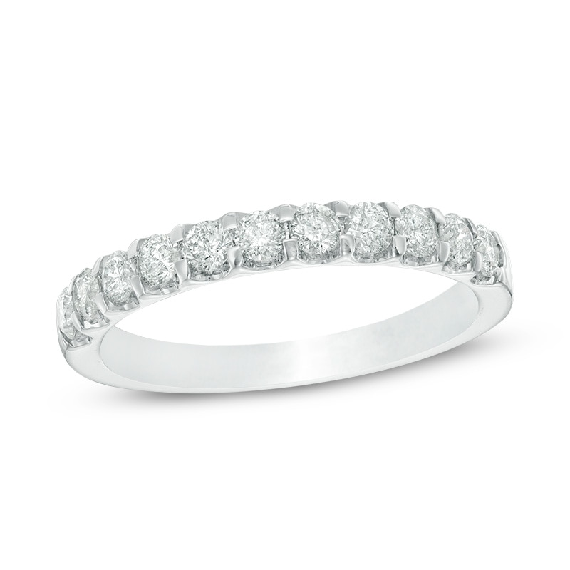 Main Image 1 of Previously Owned - 5/8 CT. T.W. Diamond Band in 10K White Gold