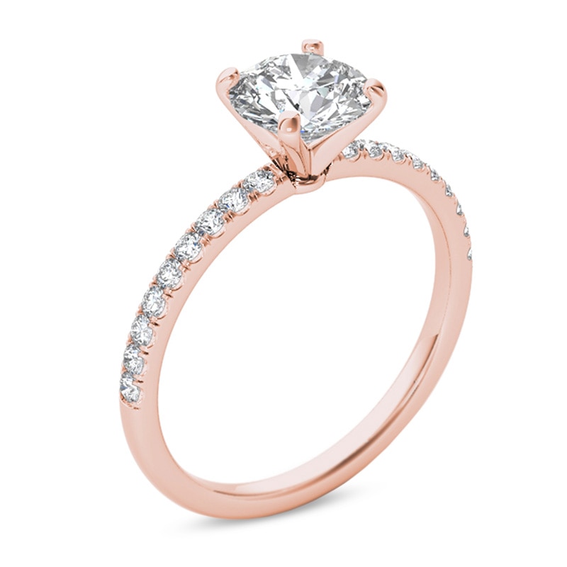 Previously Owned - 1 CT. T.W. Diamond Engagement Ring in 14K Rose Gold