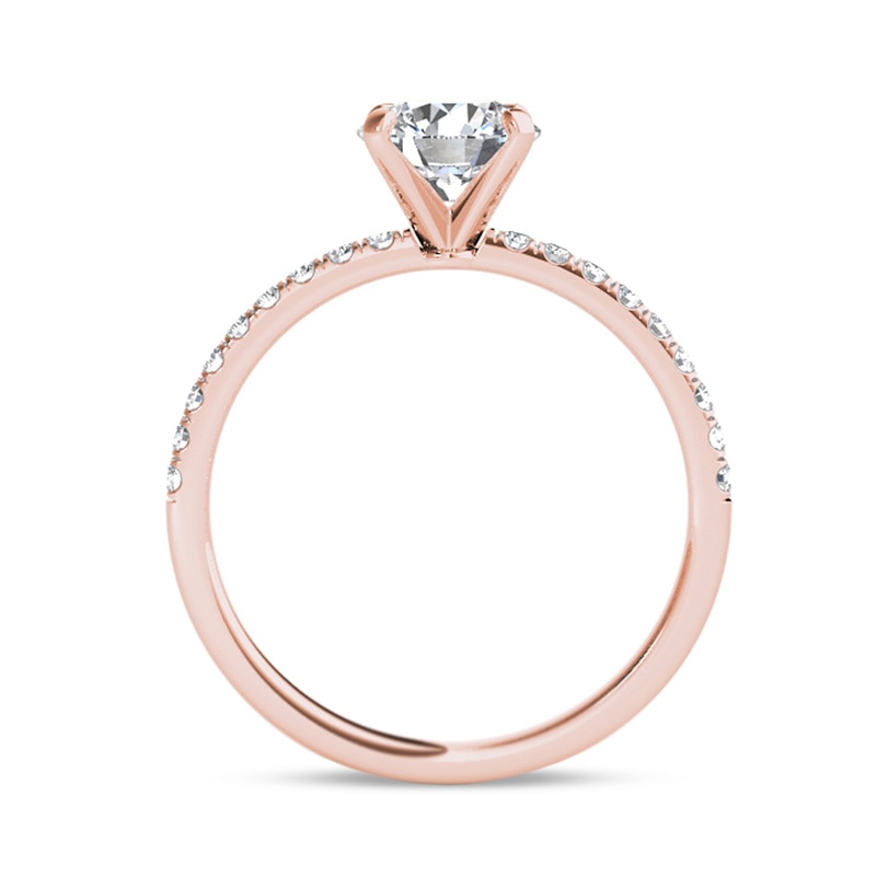 Previously Owned - 1 CT. T.W. Diamond Engagement Ring in 14K Rose Gold