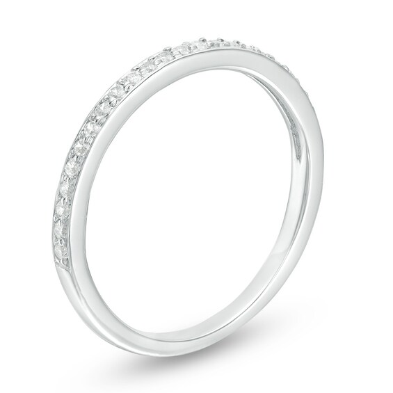 Previously Owned - 1/6 CT. T.w. Diamond Wedding Band in 10K White Gold