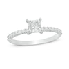Thumbnail Image 1 of Previously Owned - 1/3 CT. T.W. Princess-Cut Diamond Engagement Ring in 14K White Gold
