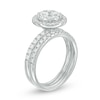 Thumbnail Image 2 of Previously Owned - 1-1/2 CT. T.W. Composite Diamond Frame Bridal Set in 14K White Gold