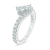 Thumbnail Image 3 of Previously Owned - Ever Us® 1/2 CT. T.W. Two-Stone Diamond Bypass Ring in 14K White Gold