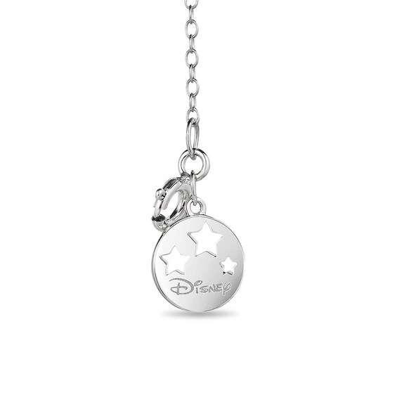 Previously Owned - Enchanted Disney Tinker Bell 1/5 CT. T.w. Diamond Heart Pendant in Sterling Silver and 10K Gold