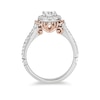 Thumbnail Image 2 of Previously Owned - Enchanted Disney Cinderella 1 CT. T.W. Diamond Frame Collar Engagement Ring in 14K Two-Tone Gold