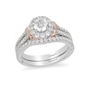 Thumbnail Image 3 of Previously Owned - Enchanted Disney Cinderella 1 CT. T.W. Diamond Frame Collar Engagement Ring in 14K Two-Tone Gold