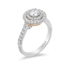 Thumbnail Image 2 of Previously Owned - Enchanted Disney Princess 1 CT. T.W. Diamond Crown Engagement Ring in 14K Two-Tone Gold