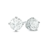Thumbnail Image 1 of Previously Owned - 6.5mm Lab-Created White Sapphire Stud Earrings in Sterling Silver