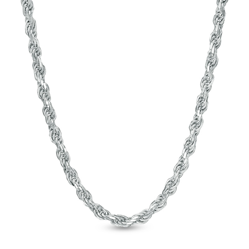 Main Image 1 of Previously Owned - 2.2mm Rope Chain Necklace in Sterling Silver - 24"