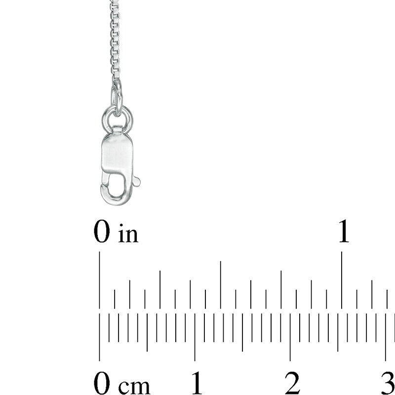 Main Image 2 of Previously Owned - 0.9mm Box Chain Necklace in Sterling Silver - 22"