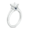 Thumbnail Image 2 of Previously Owned - Vera Wang Love Collection 1 CT. T.W. Princess-Cut Diamond Collar Engagement Ring in 14K White Gold