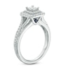 Thumbnail Image 1 of Previously Owned - Vera Wang Love Collection 5/8 CT. T.W. Princess-Cut Diamond Frame Engagement Ring in 14K White Gold