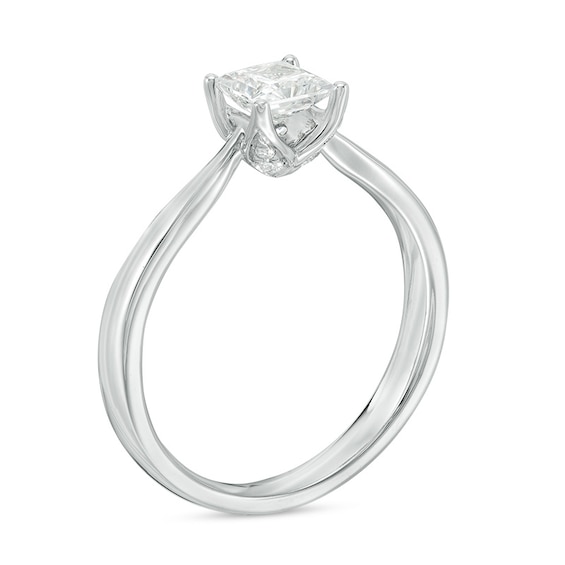 Previously Owned - Love's Destiny by Peoples 1/2 CT. T.w. Princess-Cut Diamond Engagement Ring in 14K White Gold (I/I1)