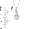 Thumbnail Image 2 of Previously Owned - 1/3 CT. T.W. Composite Diamond Twist Pendant in 10K White Gold