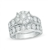 Thumbnail Image 0 of Previously Owned - 1 CT. T.W. Diamond Frame Bridal Set in 10K White Gold