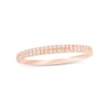 Thumbnail Image 1 of Previously Owned - 1/10 CT. T.W. Diamond Double Row Anniversary Band in 10K Rose Gold