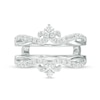 Thumbnail Image 5 of Previously Owned - 1/2 CT. T.W. Diamond Twist Double Crown Solitaire Enhancer in 14K White Gold