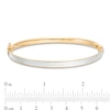 Thumbnail Image 2 of Previously Owned - Made in Italy Pavé  Glitter Enamel Bangle in 14K Gold