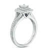 Thumbnail Image 1 of Previously Owned - Vera Wang Love Collection 5/8 CT. T.W. Princess-Cut Diamond Engagement Ring in 14K White Gold