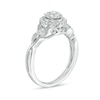 Thumbnail Image 2 of Previously Owned - 1/4 CT. T.W. Composite Diamond Frame Twist Vintage-Style Engagement Ring in 10K White Gold