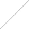 Thumbnail Image 1 of Previously Owned - 1/6 CT. T.W. Diamond Five Stone Station Bracelet in 10K White Gold - 7.5"