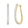 Thumbnail Image 1 of Previously Owned - 1 CT. T.W. Diamond Hoop Earrings in 10K Gold