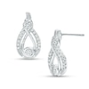 Thumbnail Image 1 of Previously Owned - Interwoven™ 1/8 CT. T.W. Diamond Drop Earrings in Sterling Silver