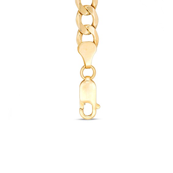Previously Owned - 7.0mm Light Curb Chain Bracelet in 10K Gold - 8.5"