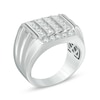 Thumbnail Image 2 of Previously Owned - 1-1/2 CT. T.W. Composite Diamond Square Top Grooved Shank Ring in 10K White Gold