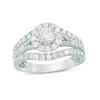 Thumbnail Image 1 of Previously Owned - 1-1/2 CT. T.W. Diamond Frame Vintage-Style Engagement Ring in 10K White Gold