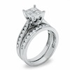 Thumbnail Image 2 of Previously Owned - 1-1/4 CT. T.W. Quad Princess-Cut Diamond Bridal Set in 14K Gold
