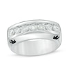 Thumbnail Image 0 of Previously Owned - Enchanted Disney Men's 1 CT. T.W. Diamond Crown Wedding Band in 14K White Gold