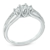 Thumbnail Image 1 of Previously Owned - 1/2 CT. T.W. Diamond Three Stone Ring in 10K White Gold