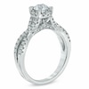 Thumbnail Image 2 of Previously Owned - Celebration Lux® 1 CT. T.W. Diamond Frame Twist Shank Engagement Ring in 14K White Gold (I/SI2)