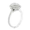 Thumbnail Image 2 of Previously Owned - 1 CT. T.W. Composite Diamond Oval Frame Engagement Ring in 14K White Gold