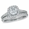 Thumbnail Image 1 of Previously Owned - 1-3/4 CT. T.W. Diamond Framed Bridal Set in 14K White Gold