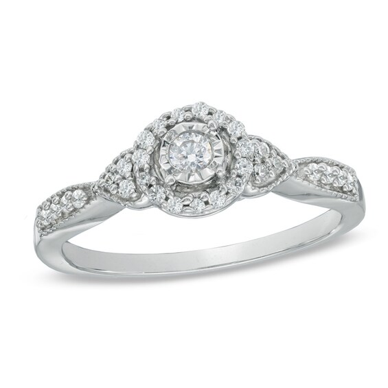 Previously Owned - 1/5 CT. T.w. Diamond Promise Ring in 10K White Gold