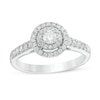 Thumbnail Image 1 of Previously Owned - 1/2 CT. T.W. Diamond Double Frame Engagement Ring in 14K White Gold