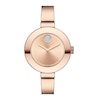 Thumbnail Image 1 of Previously Owned - Ladies' Movado Bold® Crystal Accent Rose-Tone Bangle Watch (Model: 3600202)