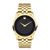 Thumbnail Image 1 of Previously Owned - Men's Movado Museum Classic Gold-Tone PVD Watch with Black Dial (Model: 0606997)