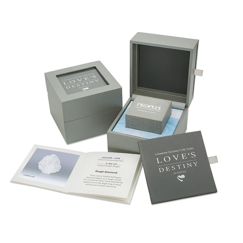 Main Image 4 of Previously Owned - Love's Destiny by Peoples 2 CT. T.W. Diamond Three Stone Engagement Ring in 14K White Gold (I/SI2)