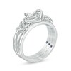 Thumbnail Image 2 of Previously Owned - The Kindred Heart from Vera Wang Love Collection Blue Sapphire Ring Set in Sterling Silver