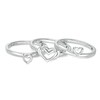 Thumbnail Image 3 of Previously Owned - The Kindred Heart from Vera Wang Love Collection Blue Sapphire Ring Set in Sterling Silver