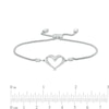Thumbnail Image 4 of Previously Owned - The Kindred Heart from Vera Wang Love Collection 1/10 CT. T.W. Diamond Bracelet in Sterling Silver