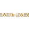 Thumbnail Image 2 of Previously Owned - 1/2 CT. T.W. Diamond Double Row Link Bracelet in 10K Gold - 8.5"