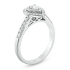 Thumbnail Image 2 of Previously Owned - 1/2 CT. T.W. Pear-Shaped Diamond Double Frame Engagement Ring in 14K White Gold