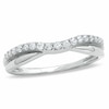 Thumbnail Image 1 of Previously Owned - 1/3 CT. T.W. Diamond Twist Contour Band in 14K White Gold