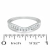 Thumbnail Image 3 of Previously Owned - 1/3 CT. T.W. Diamond Twist Contour Band in 14K White Gold